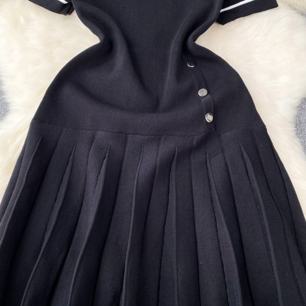 women's french knitted dress - Picture 5 of 9